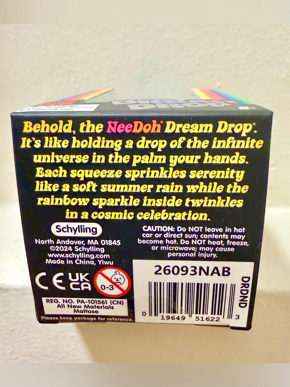 NEW! 100% AUTHENTIC Schylling NeeDoh NEE DOH Dream Drop - sparkle blue!